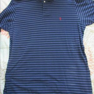 Polo by Ralph Lauren Golf Shirt blue stripe XL